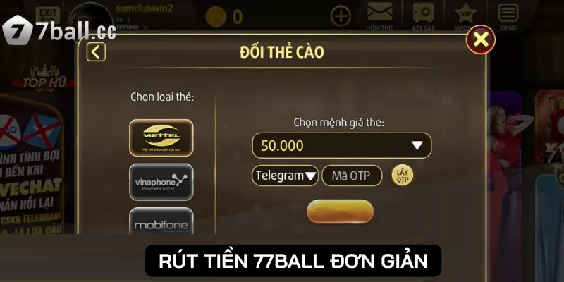 Thành viên cần truy cập tài khoản để thực hiện rút tiền